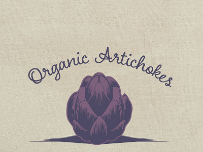 Organic artichoke artichoke hand drawn vegetable