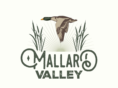 Mallard duck hunting nature retro vintage