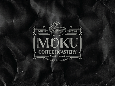 Moku Coffee Roastery coffee hand drawn havaii retro roastery roasting vintage