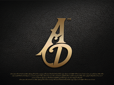 AD mark ad logo musician wordmark