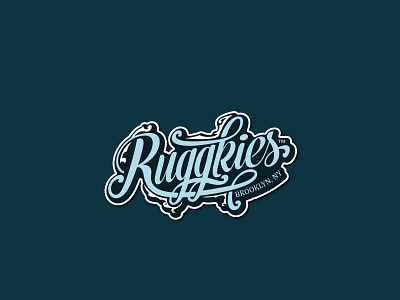 Ruggkies brooklyn cookies customtype hand drawn new york retro vintage