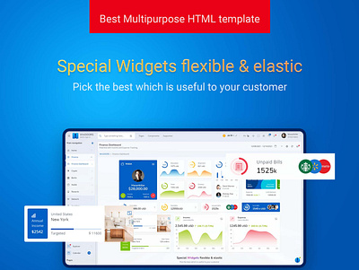 Choose right widget to best fit in space from getwindoors.com admin admindashboard app bootstrap 5 dashboard design html 5 html template template ui ux uxdesign widget