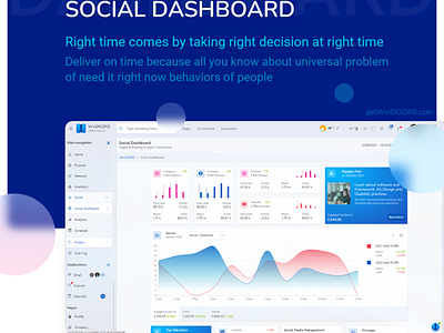 Social media manager dashboard html bootstrap 5 admin template