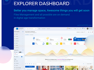 Manage your files manage space with getwindoors admin dashboard