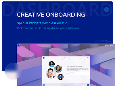 Onboarding - first time logged in user with getwindoors admin admin dashboard admin template app bootstrap 5 css dashboard design html html 5 scss template ui ui design ux ux design