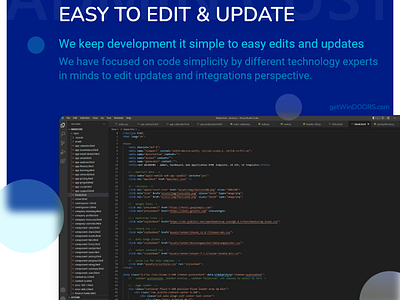 Easy to edit easy to integrate with getwindoors HTML template