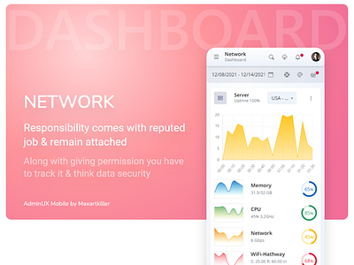 Networking AdminUX mobile HTML template UI UX designs.