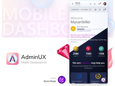 Inventory dashboard AdminUX mobile HTML template UI UX designs. admin app bootstrap 5 design html 5 html mobile mobile mobile app mobile template mobile ui mobile ui kit ui ui kit ux