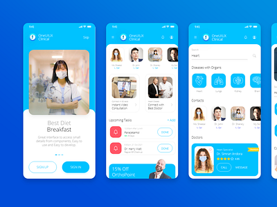 OneUIUX v2 Medical Health Mobile HTML