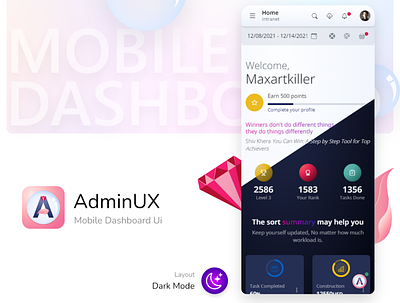 The best mobile html template UI UX designs AdminUX mobile. admin admindashboard app bootstrap 5 branding dashboard design html 5 ui ux