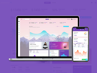 Admin dashboard HTML template with multiple business demo