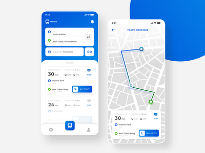 Bus Ticket Booking App UI by Manjay Gupta on Dribbble