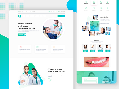 Dental Health Landing Page UI