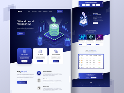 Crypto Landing Page UI