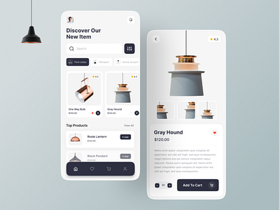 Interior Lamp App UI