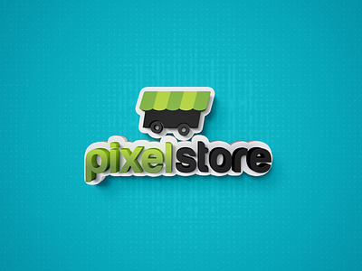 PixelStore Logo brand design logo