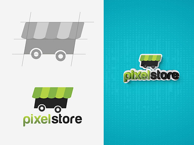 Pixel Store Logo android app ios logo web