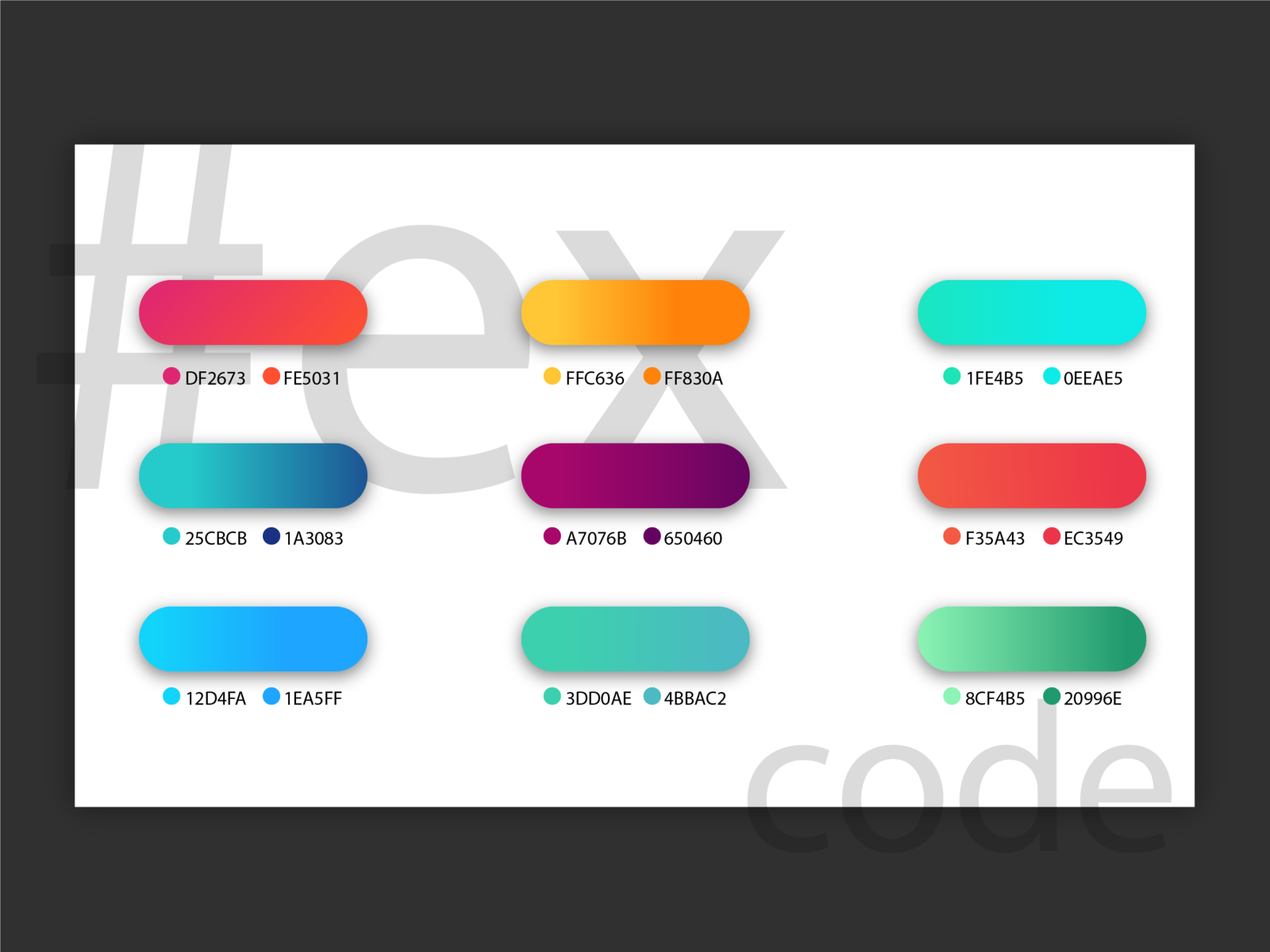 Gradient Color Code For Logo