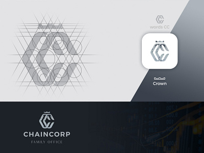 Chain Corp Logo Design brand brandidentity branding branding design chain crown invest investment logo wordmark