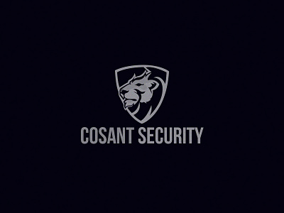 Cosant Security branding illustration logo design security typography