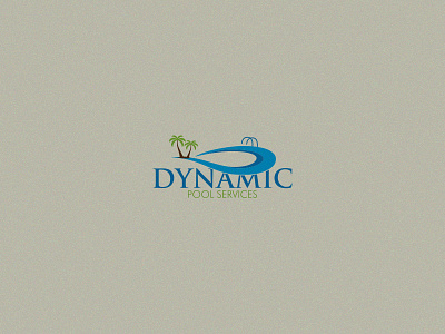 Dynamic Pool branding dynamic illustration logo design pool typography