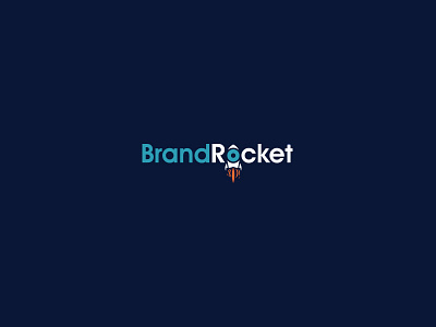 Brand Rocket brand branding illustration logo design rocket typography