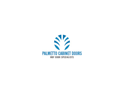 Palmetto Cabinet branding icon illustration logo design palm symbol tree typography