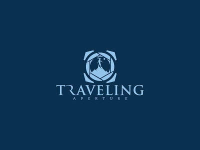 Traveling Aperture aperture branding capture illustration logo design photography traveling typography