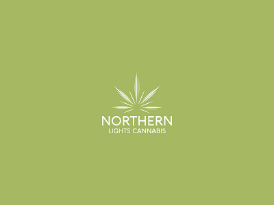 Northern Lights Cannabis branding cannabis lights logo logo design northern typography