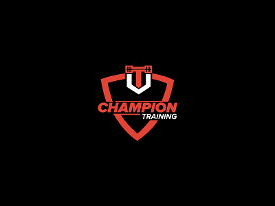 Champion Training branding champion logo design shield training typography