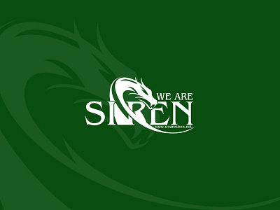 We Are Siren branding dragon illustration logo design security siren typography