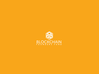Blockchain Founders Fund block branding chain founder funds illustration logo design typography
