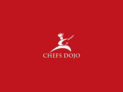 Chefs Dojo branding chef illustration logo design typography