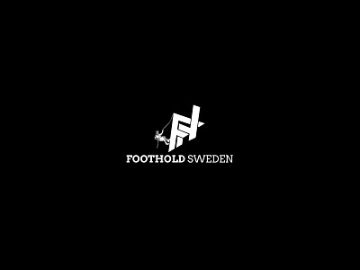 Foothold Sweden branding climbing foot logo design sweden typography