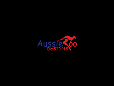Aussieroo Designs aussie branding design illustration kangaroo logo logo design typography