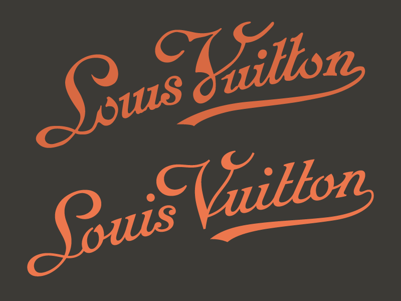 Louis Vuitton script redesign by Jean François Porchez on Dribbble