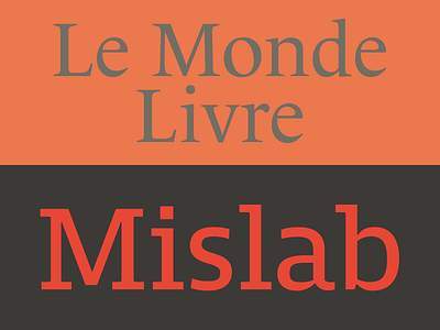 Mislab + Le Monde Livre 2013 dupre le monde livre mislab mix pairing porchez typofonderie weights