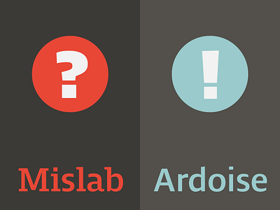 Mislab against Ardoise and reverse!