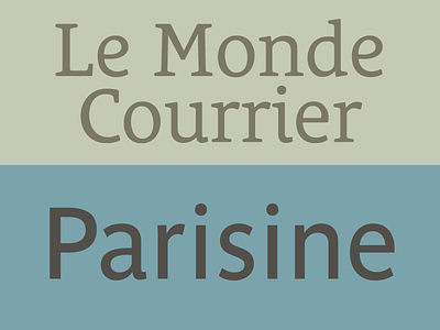 Le Monde Courrier + Parisine