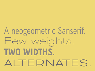 A neogeometric Sanserif