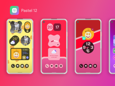 Pastel 12 - Android 12 Widgets for KWGT Pro android android design android12 design flat ios kwgt material material you minimal monet wallpaper wallpapers widgets