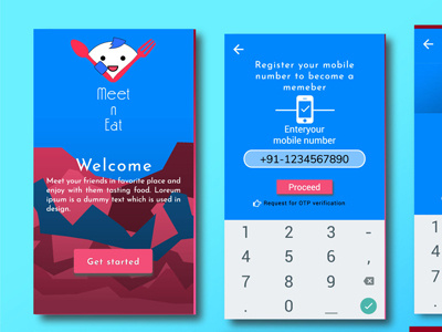 Meet N Eat App Design