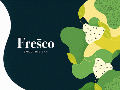 ✿ Fresco branding branding fruits illustration logo shapes texture