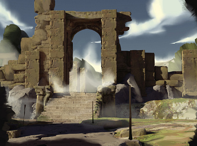 Old castle ruine sketch concept concept art digitalart environment environmentart ideation location sketch speedpaint