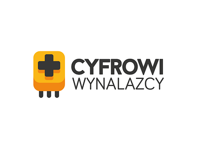 Cyfrowi Wynalazcy logo flat logo minimal