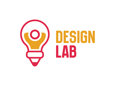 Design Lab logo branding color design flat lab logo minimal