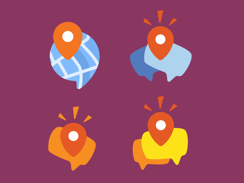 Location Sharing App icons