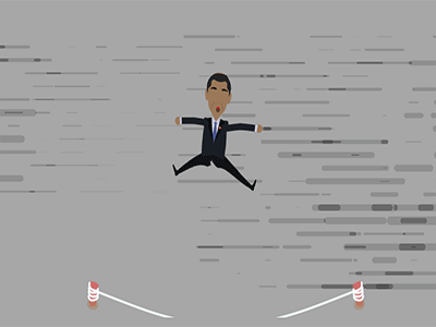 Obama Jumping