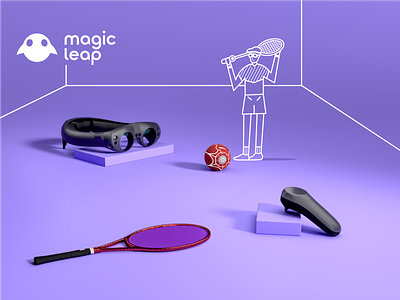 Magic Leap - Ball One 3d agency ar augmented reality game graphic design holo lens illustration magic leap mobile motion graphics nomtek ui unity unreal wroclaw xr