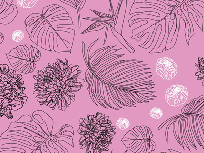 Pattern_3 floral floral background illustration patten vector